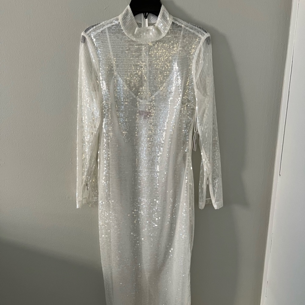 Amazing sequin dress from Staud with slip
